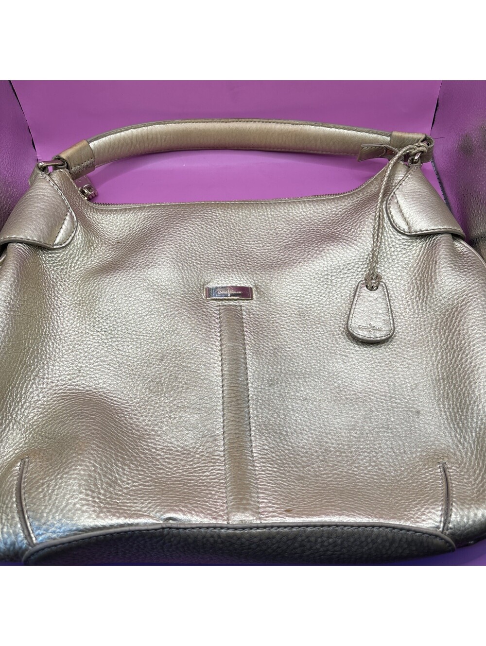 Cole Haan Metallic Leather Shoulder Bag